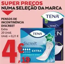 E.Leclerc Pensos de incontinência discreet promoção