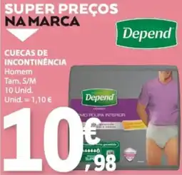 E.Leclerc Cuecas de incontinência homem depend promoção