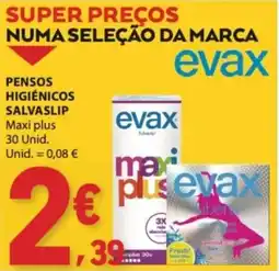E.Leclerc Pensos higiénicos salvaslip evax promoção