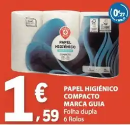 E.Leclerc Papel higiénico compacto marca guia promoção