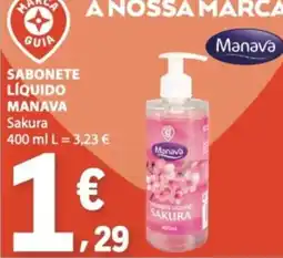 E.Leclerc Sabonete líquido manava sakura promoção