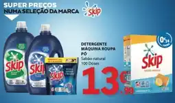 E.Leclerc Detergente máquina roupa pó skip sabão natural promoção