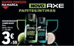 E.Leclerc Desodorante lower body Axe promoção