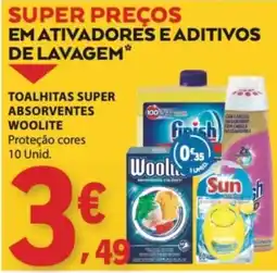 E.Leclerc Toalhitas super absorventes woolite promoção