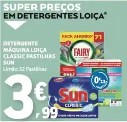 E.Leclerc Detergente máquina loja classic pastilhas sun promoção