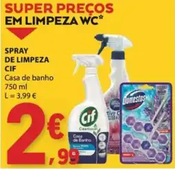 E.Leclerc Spray de limpeza cif casa de banho promoção