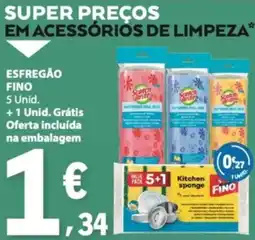 E.Leclerc Scotch-Brite esfregão fino promoção