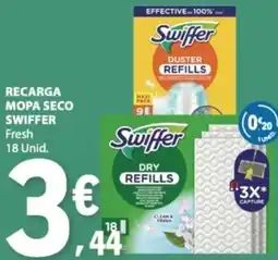E.Leclerc Recarga mopa seco swiffer fresh promoção