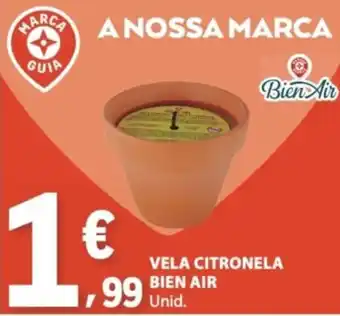 E.Leclerc vela citronela bien air promoção