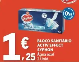 E.Leclerc Bloco sanitário activ effect syphon água azul promoção