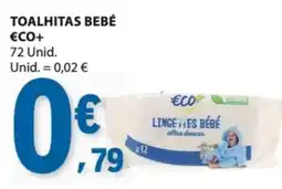 E.Leclerc toalhitas bebé eco+ promoção