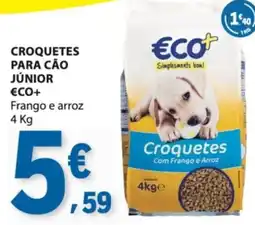 E.Leclerc Croquetes para cão júnior eco+ frango e arroz promoção