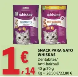 E.Leclerc Snack para gato whiskas promoção