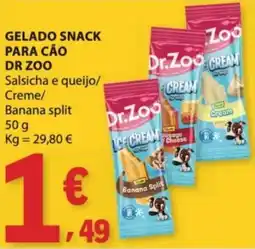 E.Leclerc Gelado snack para cão dr zoo promoção