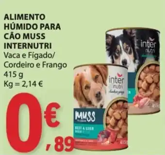 E.Leclerc Alimento húmido para cão muss internutri promoção
