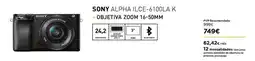 El Corte Inglés Sony - alpha ilce-6100la k promoção
