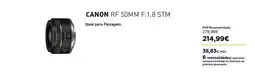 El Corte Inglés Canon - rf 50mm f.18 stm promoção