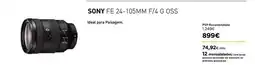El Corte Inglés Sony - fe 24-105mm f/4 g oss promoção
