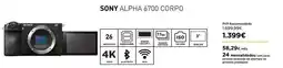 El Corte Inglés Sony - alpha 6700 corpo promoção