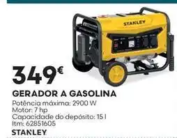 Bricomarché Stanley - gerador a gasolina promoção