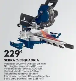 Bricomarché Serra 1/4 esquadria promoção