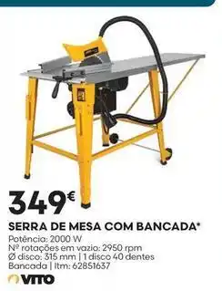 Bricomarché com - serra de mesa com bancada promoção