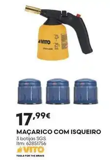 Bricomarché Vito - maçarico com isqueiro promoção