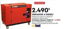Bricomarché Diesel - gerador a promoção
