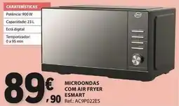 E.Leclerc A+ - microondas com air fryer esmart promoção