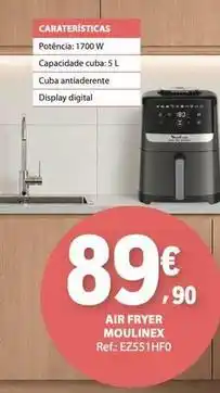 E.Leclerc Moulinex - air fryer promoção