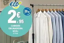 E.Leclerc Madeira - cabides em madeira eco+ promoção