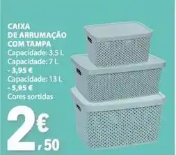 E.Leclerc com - caixa de arrumacao com tampa promoção