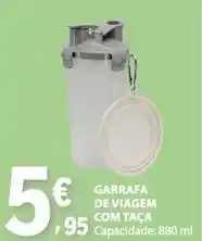 E.Leclerc com - garrafa de viagem com taça promoção