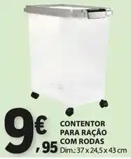 E.Leclerc com - contenitor para ração com rodas promoção