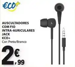 E.Leclerc €co+ - auscultadores com fio intra-auriculares promoção