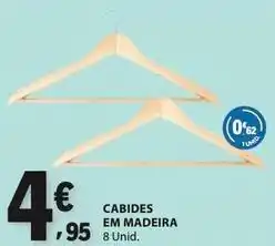 E.Leclerc Madeira - cabides em madeira promoção