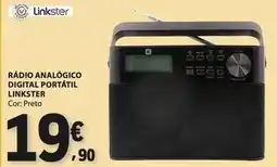 E.Leclerc Radio analógico digital portátil promoção