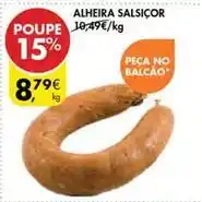 Pingo Doce Alheira salsicor promoção