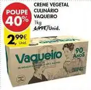 Pingo Doce Seleção du chef - creme vegetal promoção