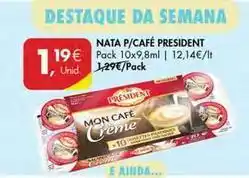 Pingo Doce Président - nata p/café promoção