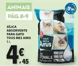 E.Leclerc Tous - silica absorvente para gato mes amis promoção