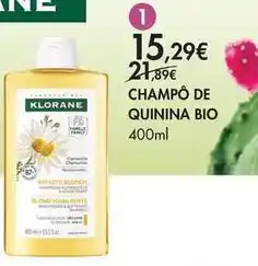 Pingo Doce Klorane - champo de quinina bio promoção