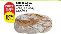 Pingo Doce Pao de água massa mae promoção