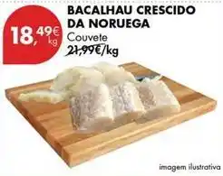 Pingo Doce Bacalhau crescido da noruega promoção