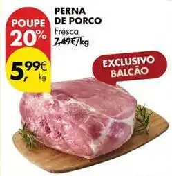 Pingo Doce Perna de porco promoção