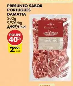 Pingo Doce Damatta - presunto sabor português promoção
