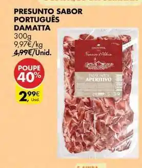 Pingo Doce Damatta - presunto sabor português promoção