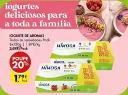 Pingo Doce Mimosa - iogurte de aromas promoção