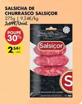 Pingo Doce Salsicha de churrasco promoção