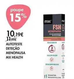 Pingo Doce A+ - autoteste deteção menopausa mx health promoção
